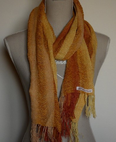 Echarpe en soie sauvage