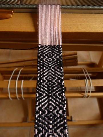 Métier d'Antan: Ceinture tissée en coton