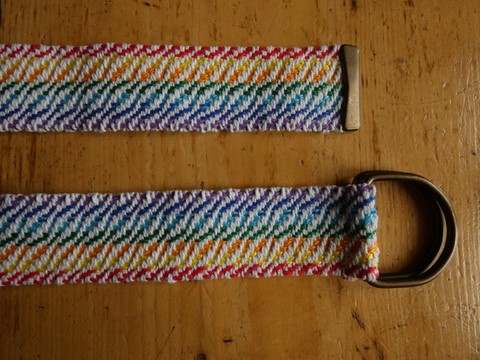 Métier d'Antan: Ceinture tissée en coton