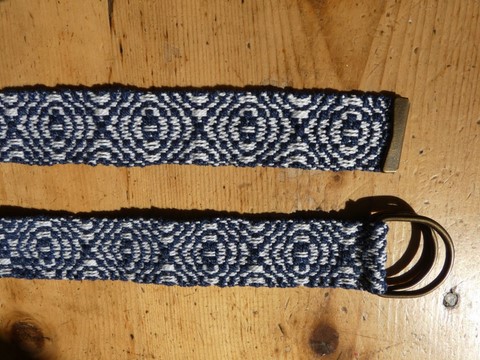 Métier d'Antan: Ceinture tissée en coton