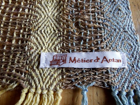 Echarpe en soie sauvage