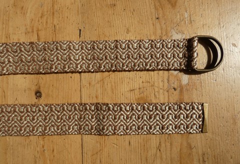 Métier d'Antan: Ceinture tissée en coton