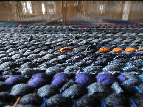 Tapis en jeans coton