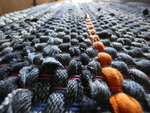 Tapis en jeans coton