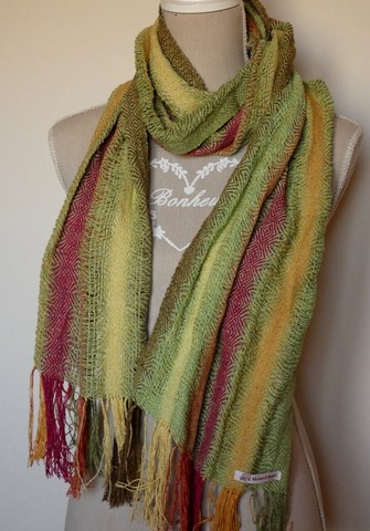 Echarpe en soie sauvage