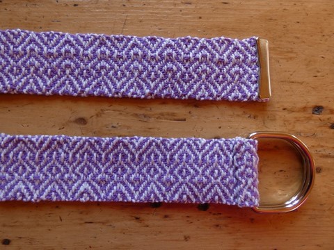 Métier d'Antan: Ceinture tissée en coton