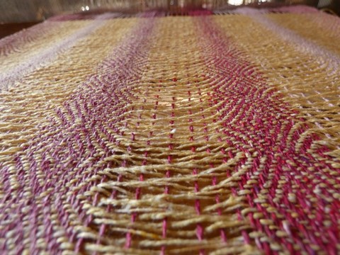 Echarpe en soie sauvage