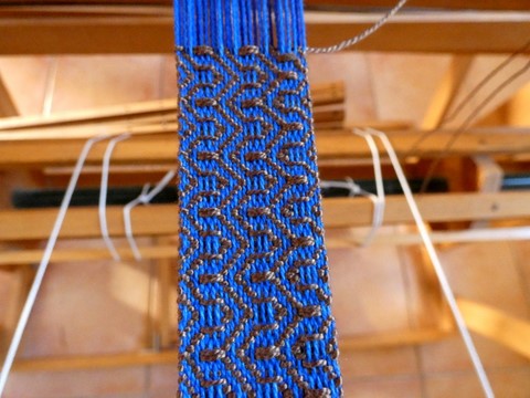 Métier d'Antan: Ceinture tissée en coton