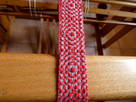 Métier d'Antan: Ceinture tissée en coton