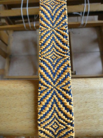 Métier d'Antan: Ceinture tissée en coton