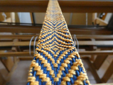 Métier d'Antan: Ceinture tissée en coton