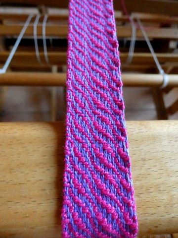 Métier d'Antan: Ceinture tissée en coton