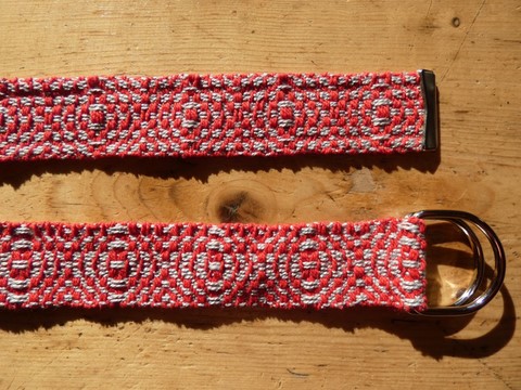 Métier d'Antan: Ceinture tissée en coton