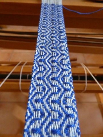 Métier d'Antan: Ceinture tissée en coton