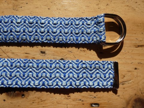 Métier d'Antan: Ceinture tissée en coton