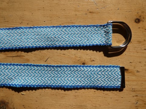 Métier d'Antan: Ceinture tissée en coton
