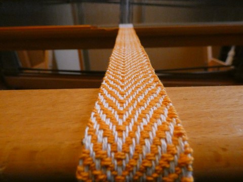 Métier d'Antan: Ceinture tissée en coton