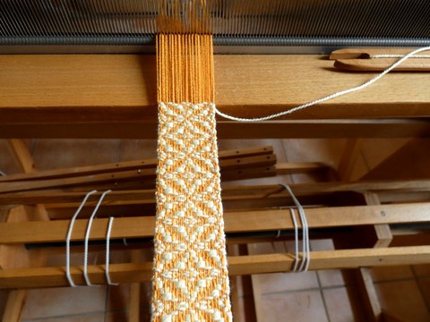 Métier d'Antan: Ceinture tissée en coton