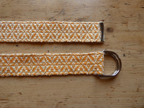 Métier d'Antan: Ceinture tissée en coton