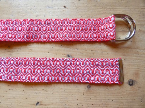 Métier d'Antan: Ceinture tissée en coton