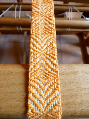 Métier d'Antan: Ceinture tissée en coton