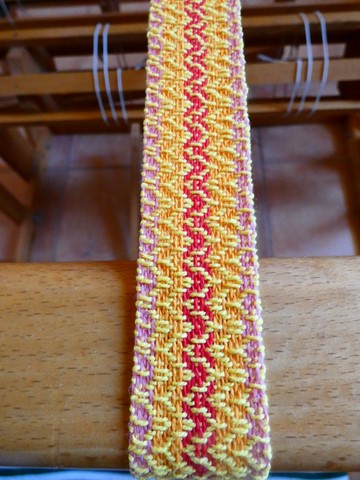 Métier d'Antan: Ceinture tissée en coton