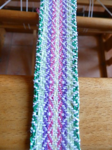 Métier d'Antan: Ceinture tissée en coton