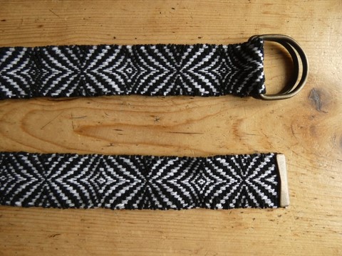 Métier d'Antan: Ceinture tissée en coton