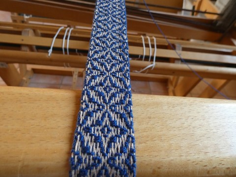 Métier d'Antan: Ceinture tissée en coton