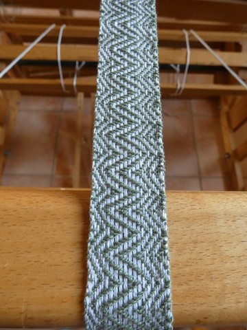 Métier d'Antan: Ceinture tissée en coton