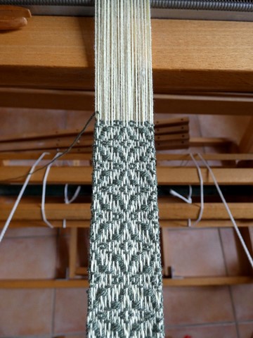 Métier d'Antan: Ceinture tissée en coton