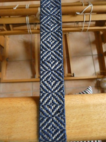 Métier d'Antan: Ceinture tissée en coton