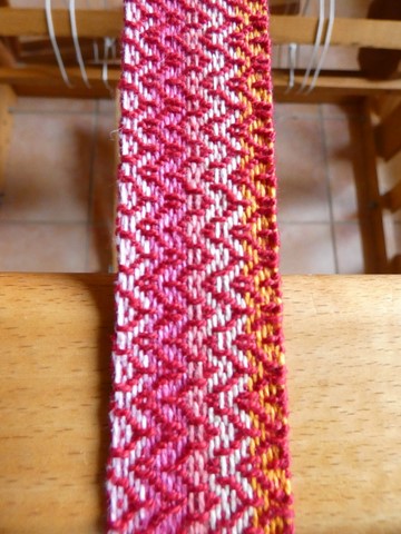 Métier d'Antan: Ceinture tissée en coton