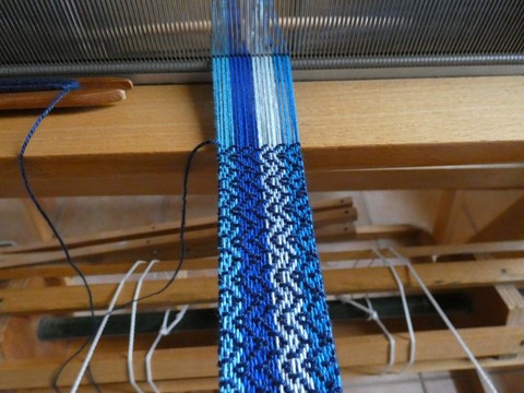 Métier d'Antan: Ceinture tissée en coton