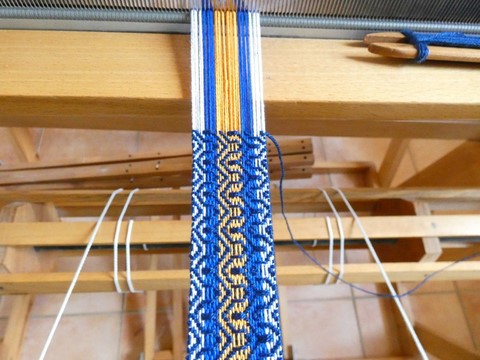 Métier d'Antan: Ceinture tissée en coton