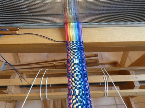 Métier d'Antan: Ceinture tissée en coton