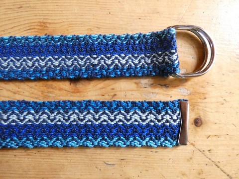 Métier d'Antan: Ceinture tissée en coton