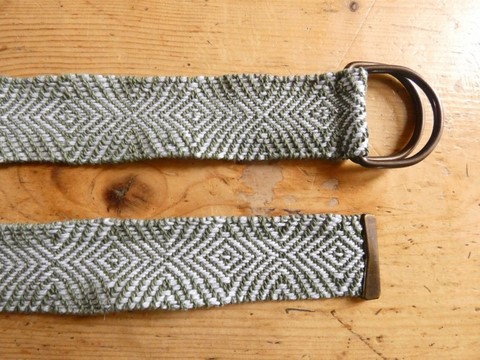 Métier d'Antan: Ceinture tissée en coton