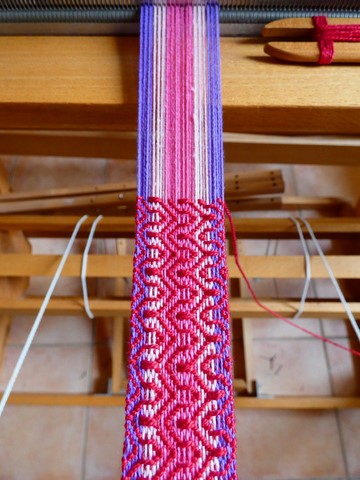 Métier d'Antan: Ceinture tissée en coton