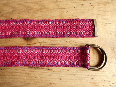 Métier d'Antan: Ceinture tissée en coton