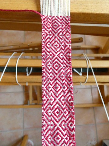 Métier d'Antan: Ceinture tissée en coton