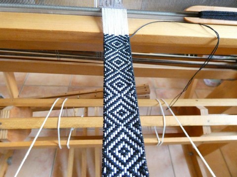 Métier d'Antan: Ceinture tissée en coton