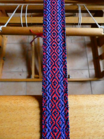 Métier d'Antan: Ceinture tissée en coton