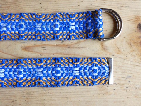 Métier d'Antan: Ceinture tissée en coton