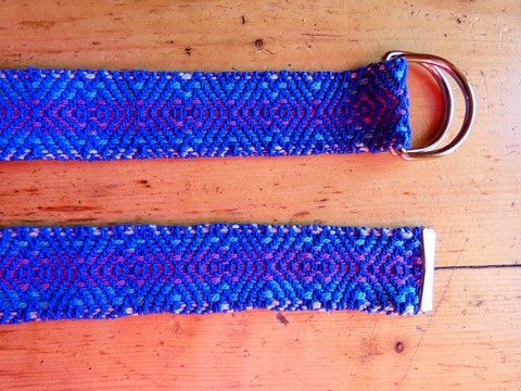 Métier d'Antan: Ceinture tissée en coton