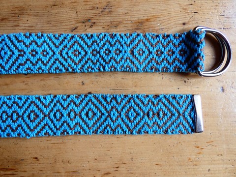Métier d'Antan: Ceinture tissée en coton