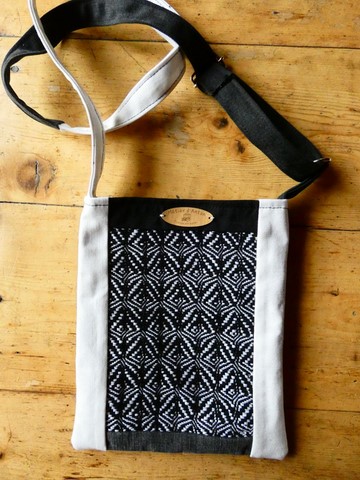 Sac tissé + jeans recyclé Métier d'antan: Sac tissé + jeans recyclé