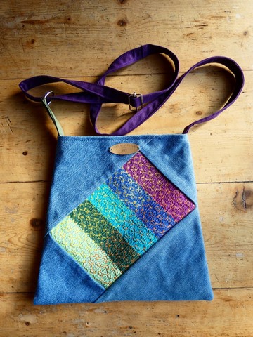 Sac tissé + jeans recyclé Métier d'antan: Sac tissé + jeans recyclé